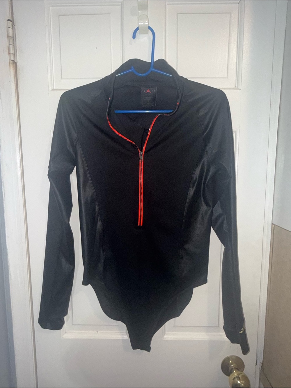 Jordan Women's Black Long Sleeve Athletic Bodysuit